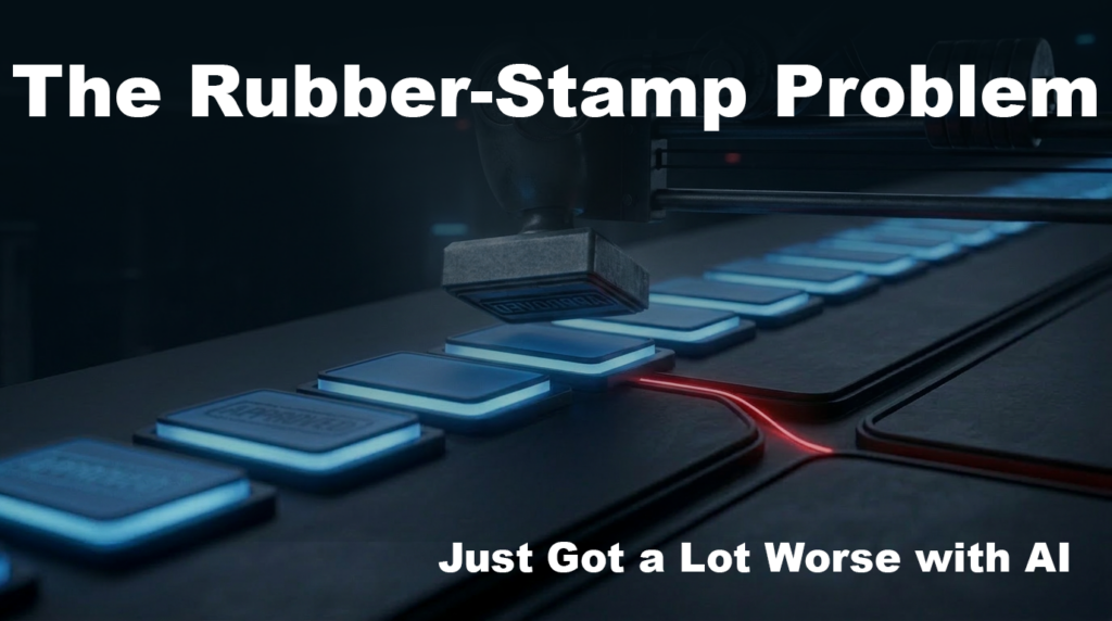 The Rubber-Stamp Problem Just Got a Lot Worse with AI